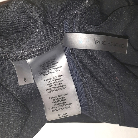 L@@K☆ BLEU ROD BEATTIE☆Sexy Black Halter Neck Slimming Mesh Insert Swimsuit Sz6 - Picture 5 of 8